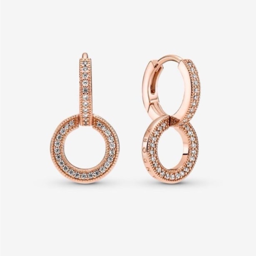 Pandora Double Hoop Earrings